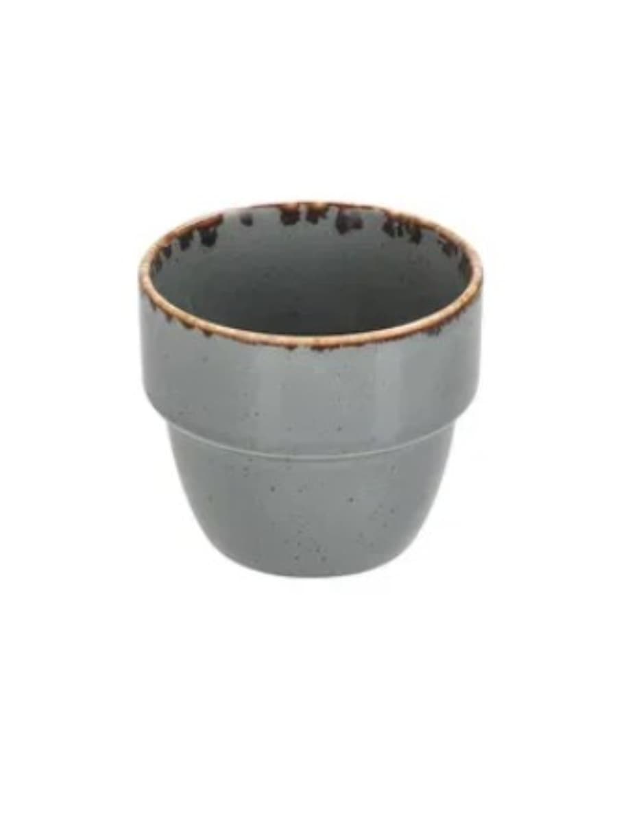 Кружка (без ручки), Porland, Seasons Dark Grey, 130 мл