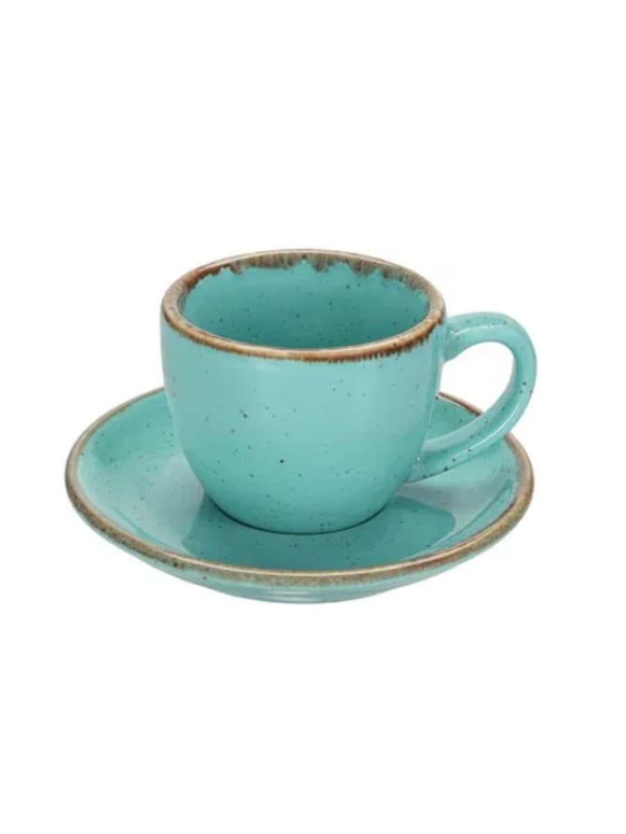 Чашка кофейная, Porland, Seasons Turquoise, 90 мл, к блюдцу 128612