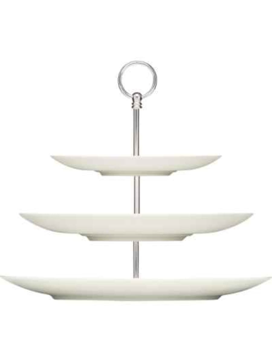 Этажерка с тарелкой 3 яруса, Bauscher, Purity, 37х32.4 см