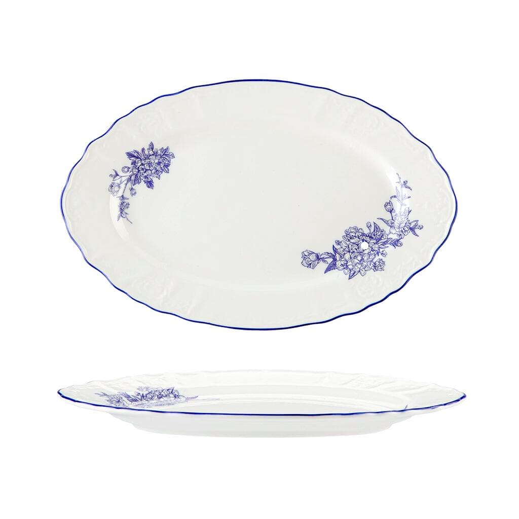 Блюдо овальное P.L. Proff Cuisine Sea Flower 36*22,5 см h2,6 см