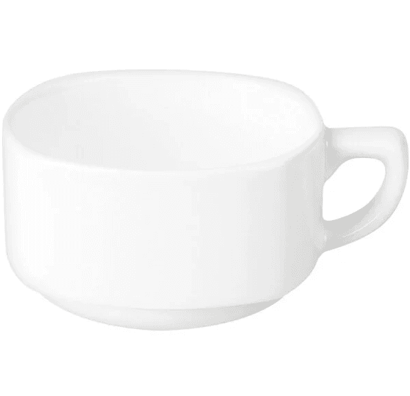 Чашка квадратная штабелируемая RAK Porcelain Ska 300 мл