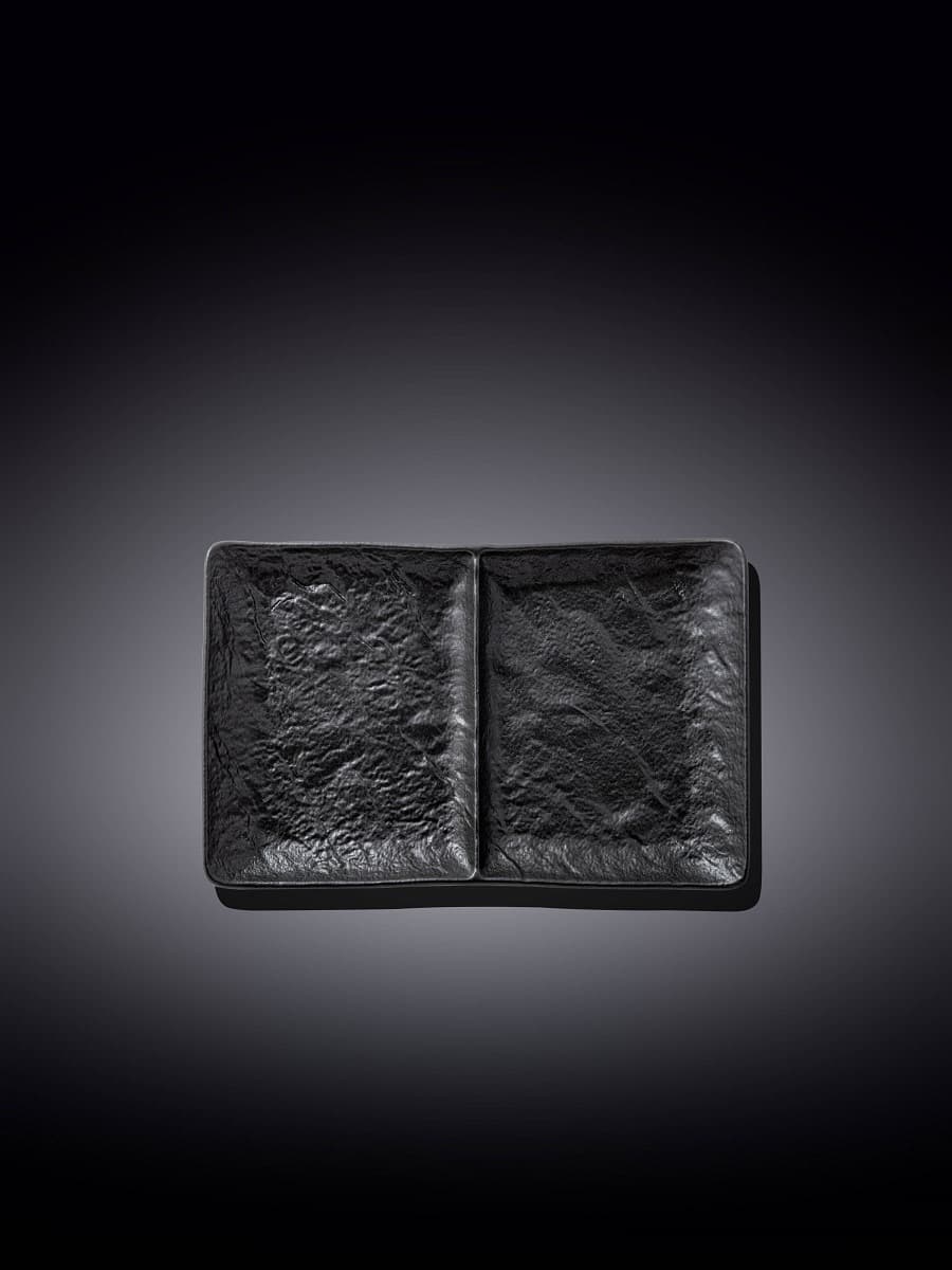 Менажница 2-х секционная, Wilmax, SlateStone, 27x13 см