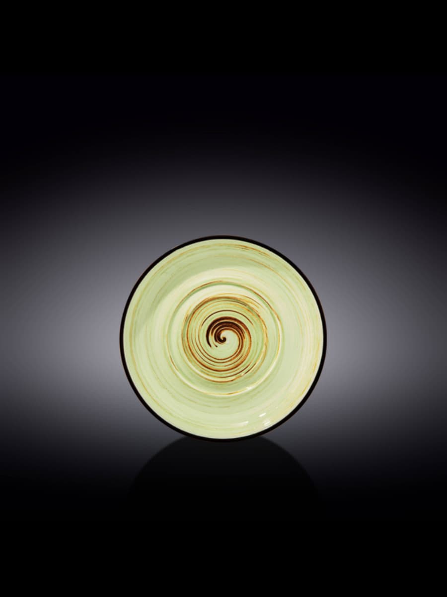 Блюдце, Wilmax, Spiral, 16 см, Фисташковый