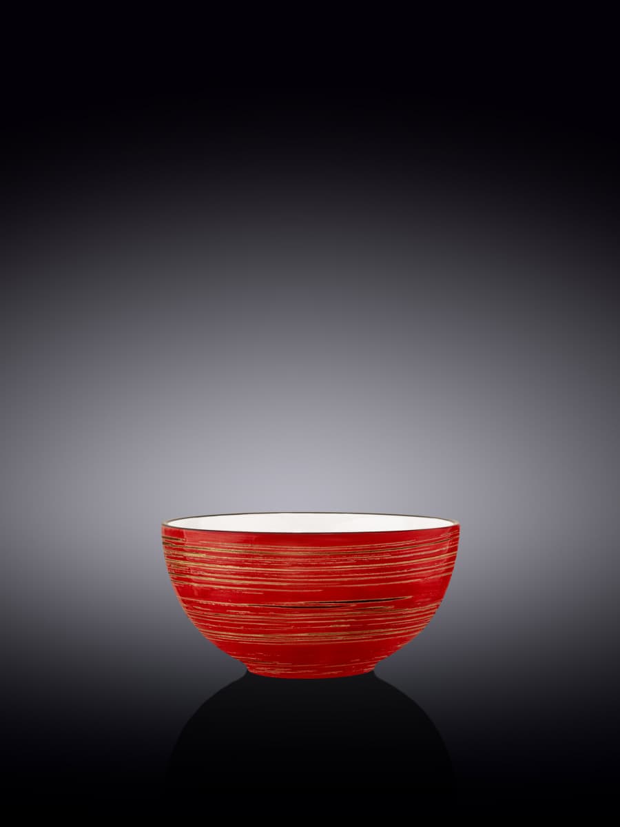 Салатник, Wilmax, Spiral, 10.5 см, 250 мл, Красный