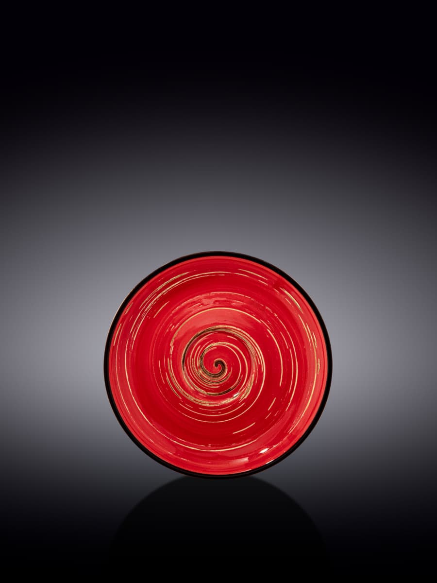 Блюдце, Wilmax, Spiral, 12 см, Красный