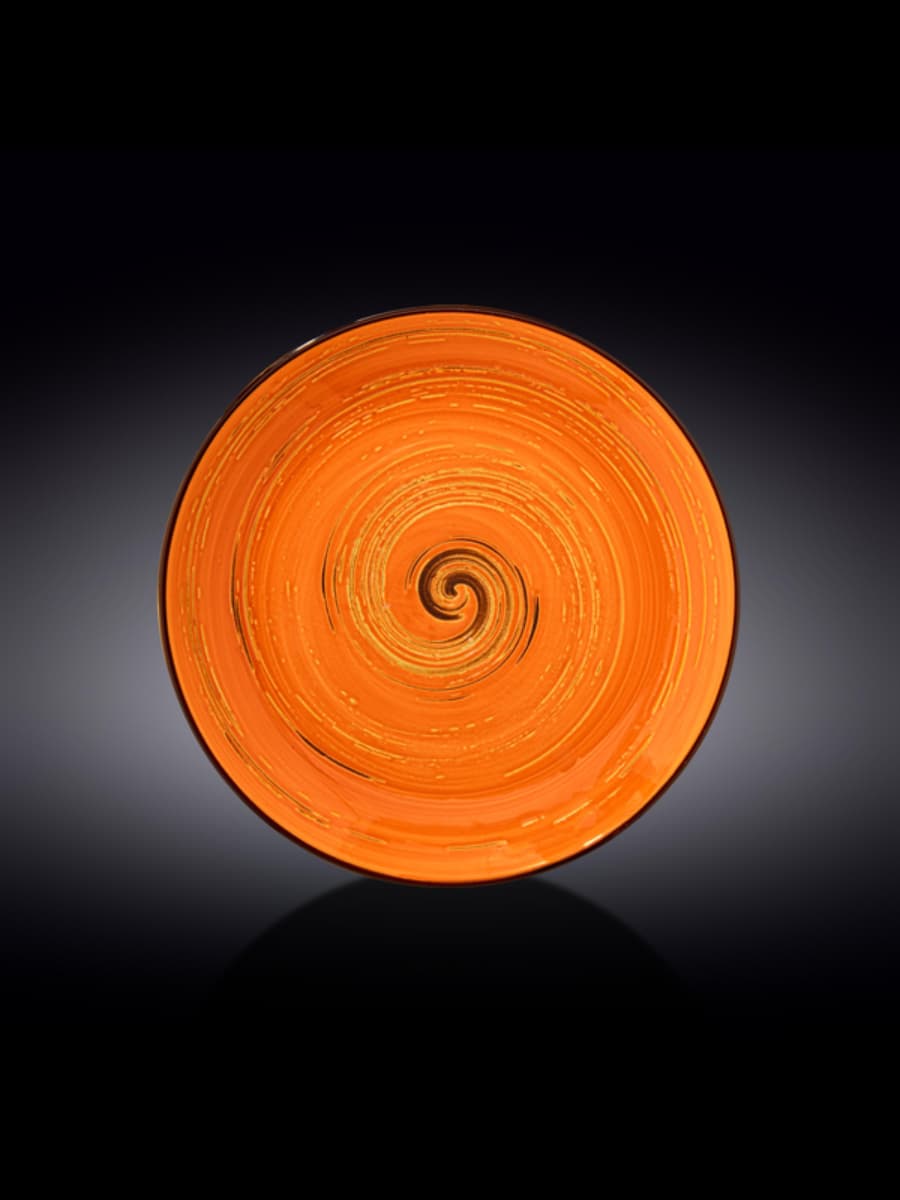 Тарелка круглая , Wilmax, Spiral, 28 см, Оранжевый