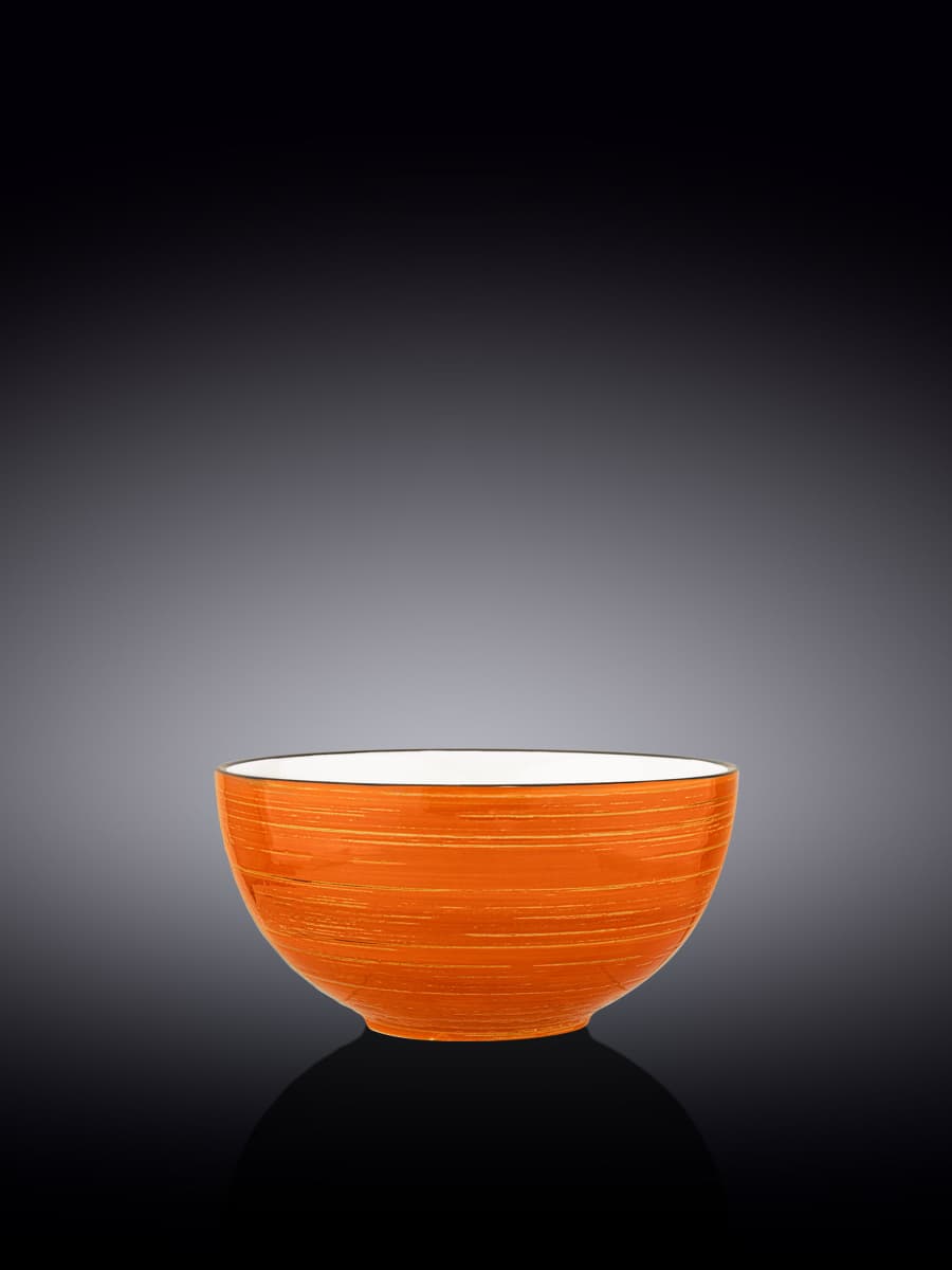 Салатник, Wilmax, Spiral, 14 см, 600 мл, Оранжевый