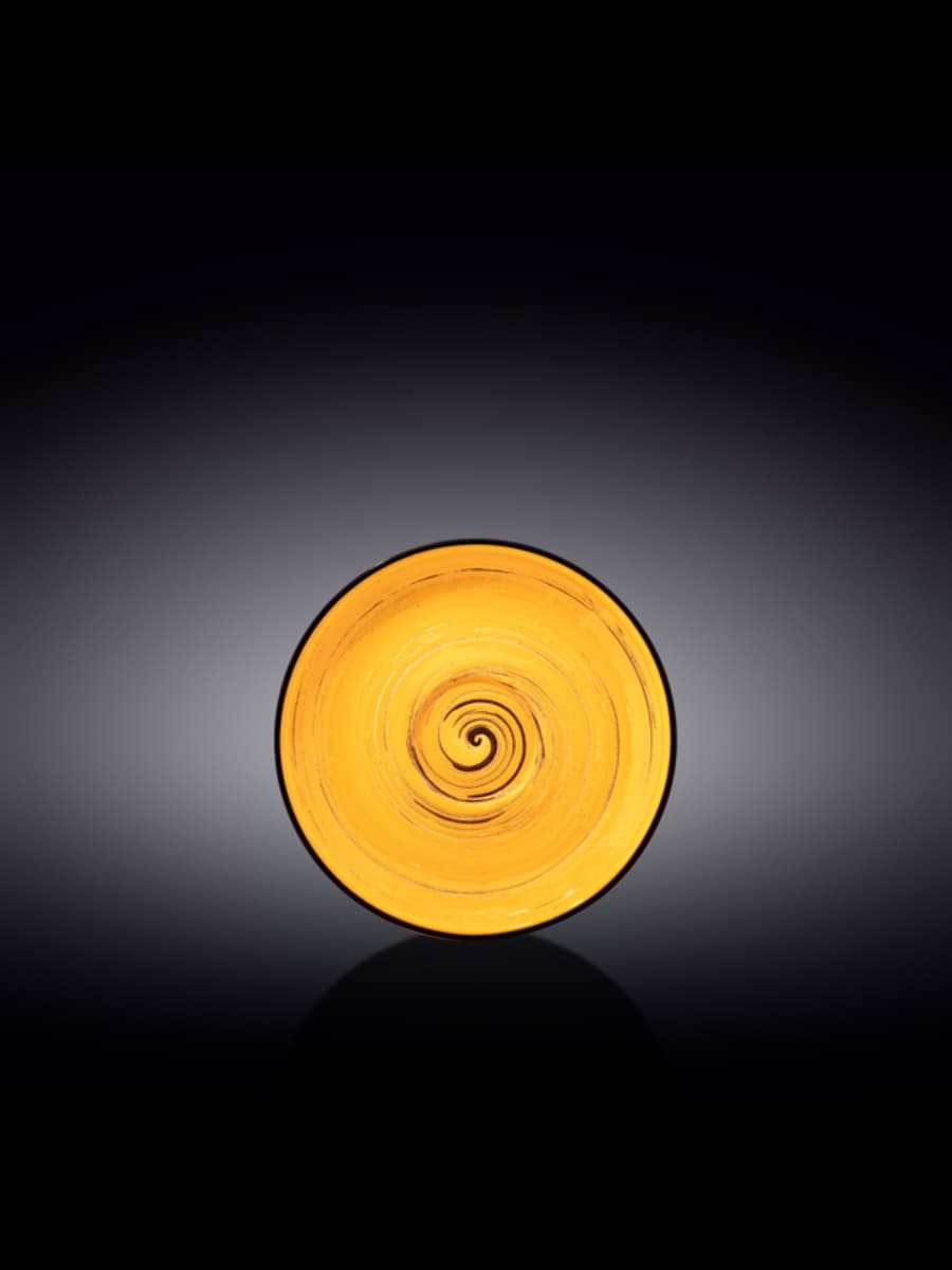 Блюдце, Wilmax, Spiral, 14 см, Желтый