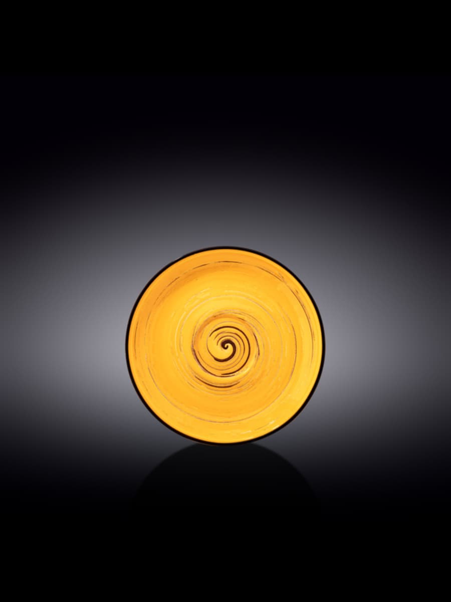 Блюдце, Wilmax, Spiral, 15 см, Желтый