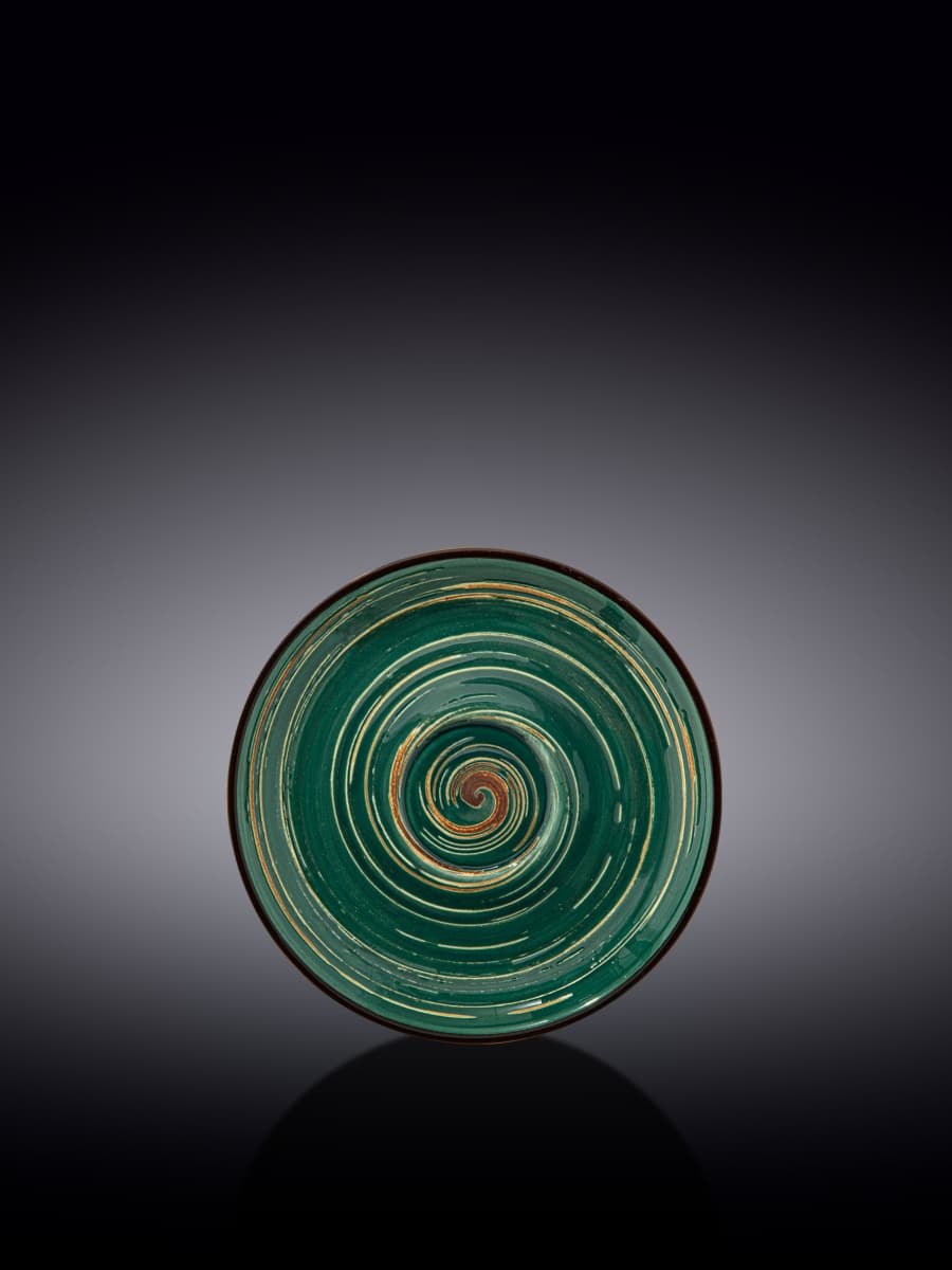 Блюдце, Wilmax, Spiral, 12 см, Зеленый