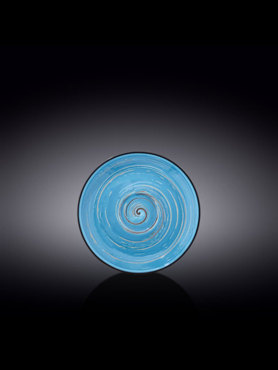 Блюдце, Wilmax, Spiral, 15 см, Голубой