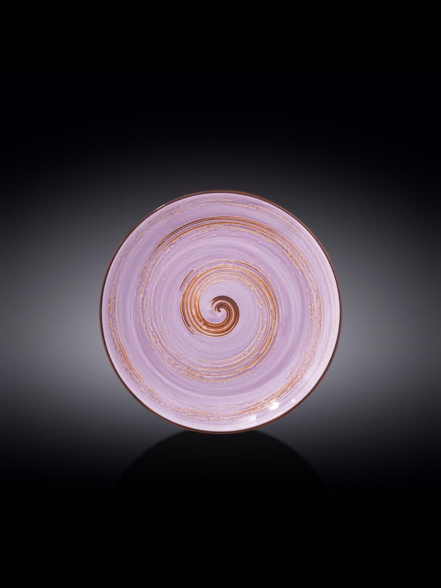 Тарелка круглая , Wilmax, Spiral, 23 см, Лавандовый