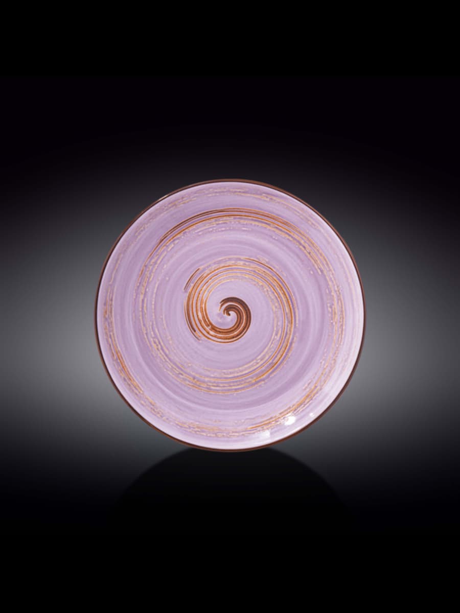 Тарелка круглая , Wilmax, Spiral, 25 см, Лавандовый