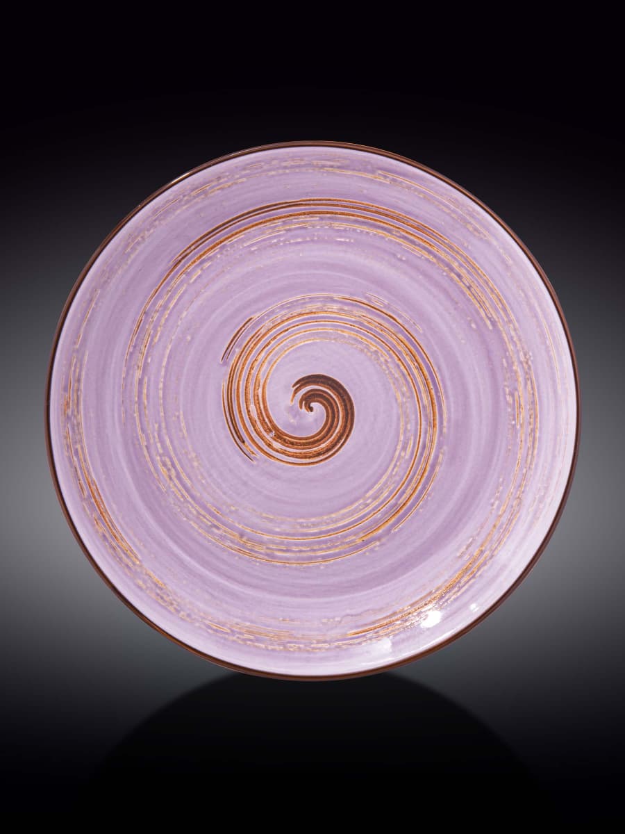 Тарелка круглая, Wilmax, Spiral, 28 см, Лавандовый