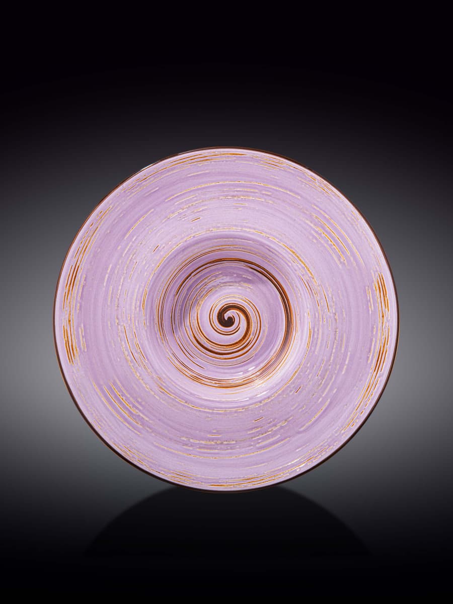 Тарелка глубокая, Wilmax, Spiral, 24 см, 200 мл, Лавандовый