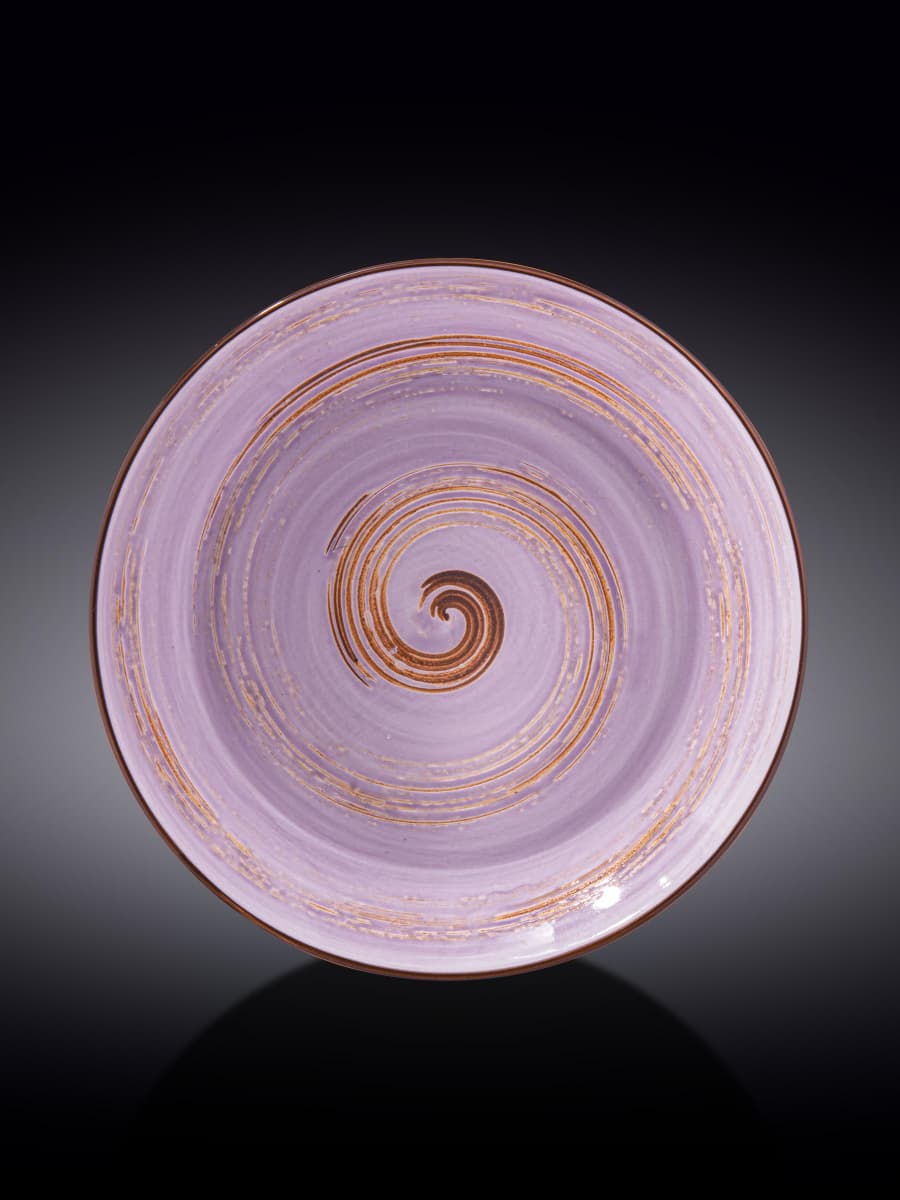 Тарелка глубокая, Wilmax, Spiral, 28.5 см, 500 мл, Лавандовый