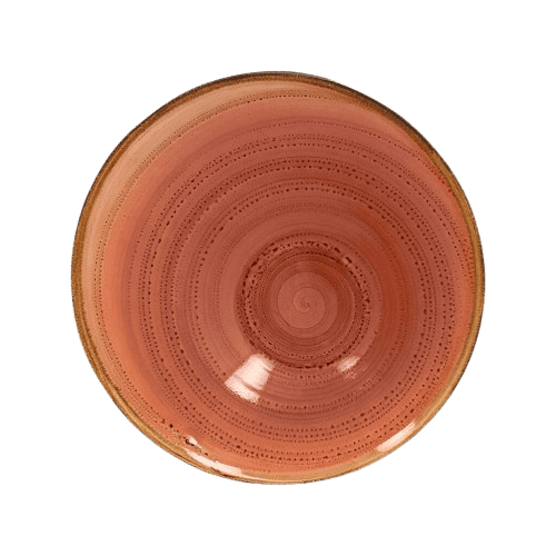 Ассиметричная тарелка RAK Porcelain Twirl Coral 650 мл