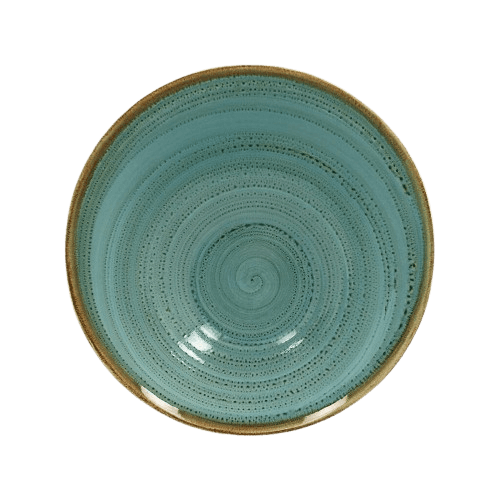 Ассиметричная тарелка RAK Porcelain Twirl Lagoon 650 мл