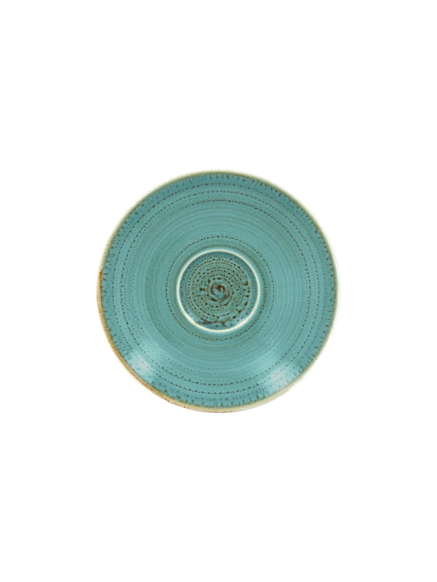 Блюдце круглое, RAK Porcelain, Twirl, Lagoon, 17 см