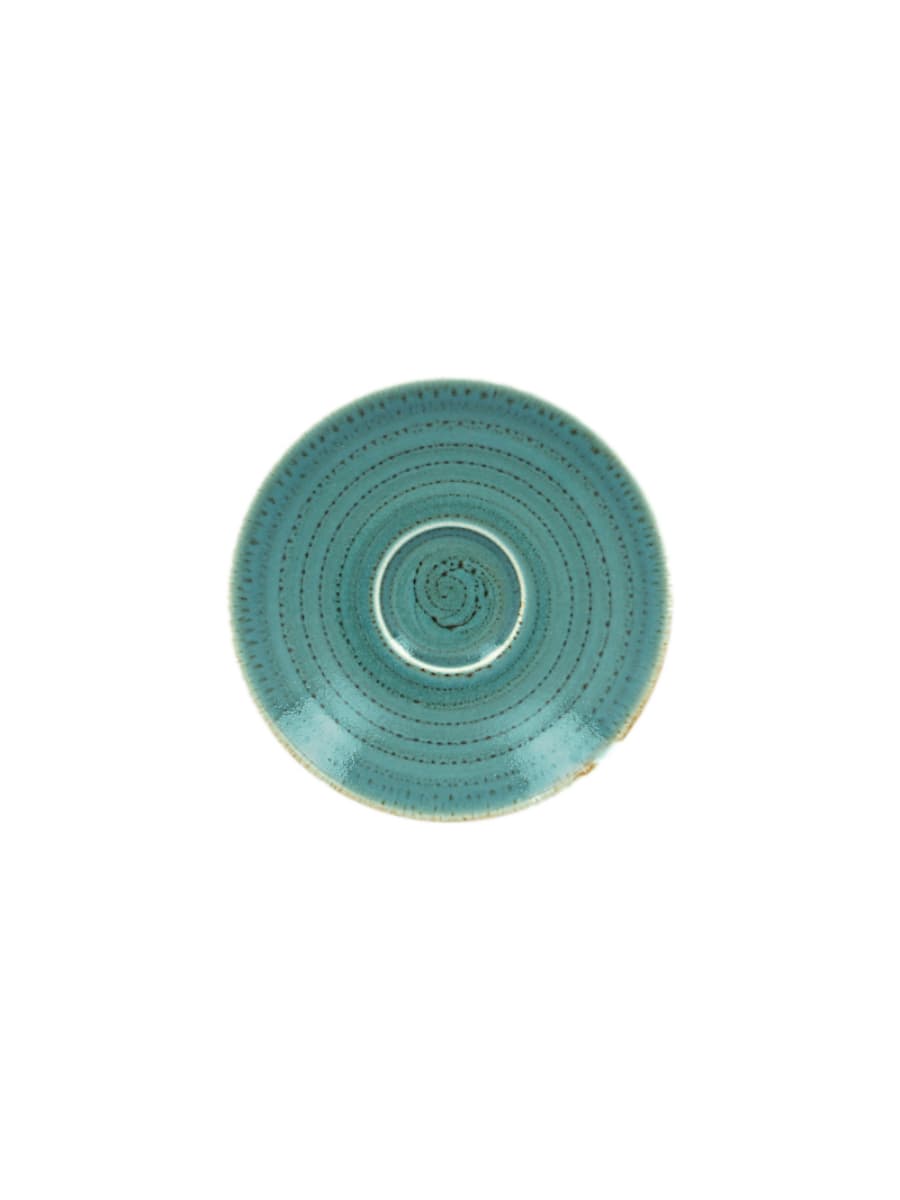Блюдце круглое, RAK Porcelain, Twirl, Lagoon, 13 см