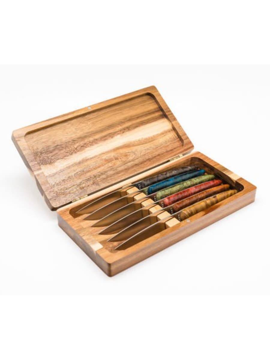 Коробка с крышкой для 6 ножей, COMAS, Ножи для стейка UTSET, 26x13x4 см