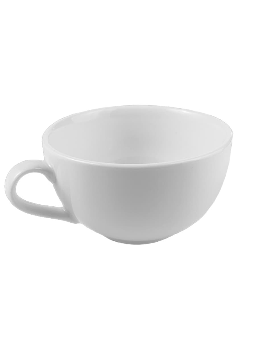 Чашка чайная, Bonna, White, 12х7.3 см, 420 мл (блюдце 63099)