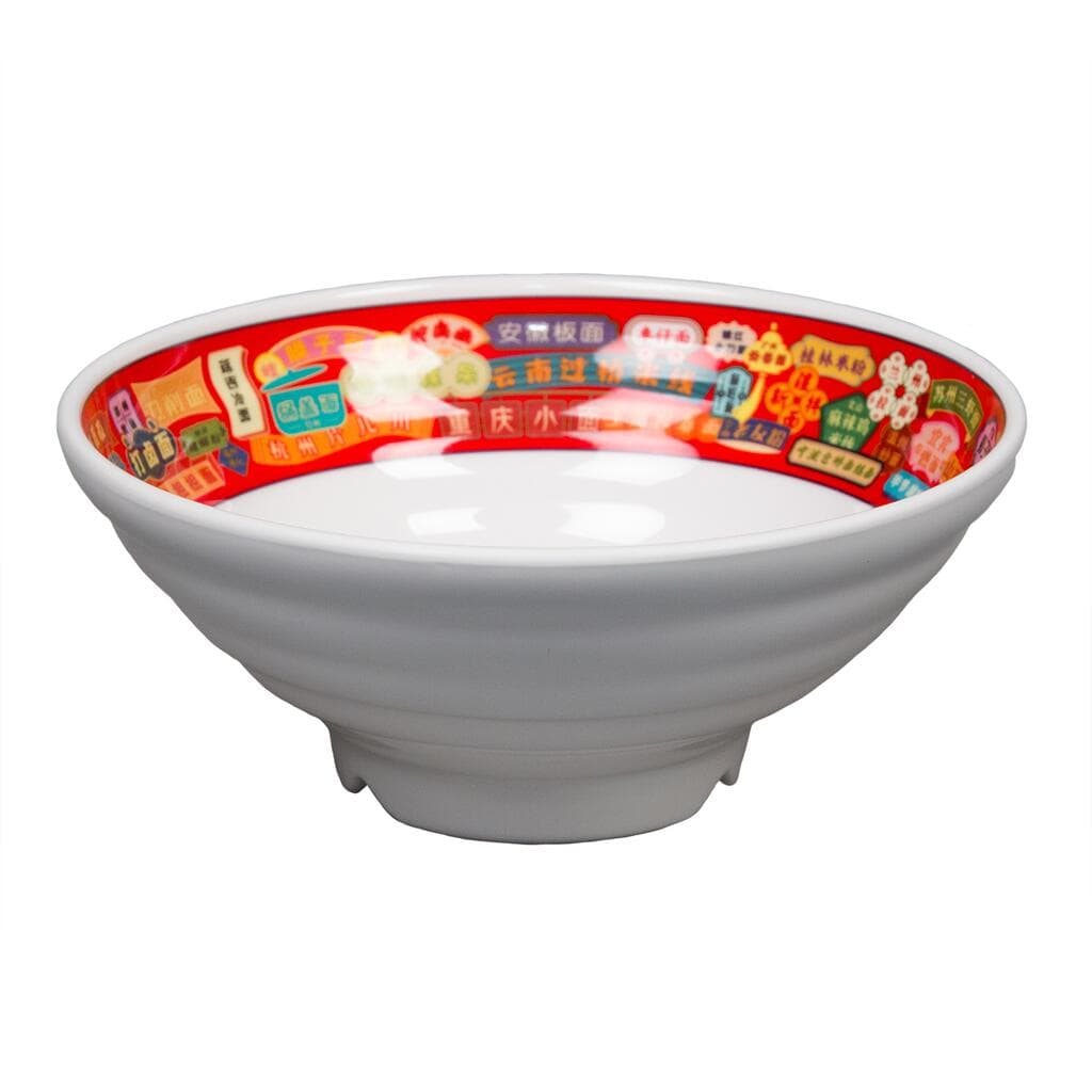 Салатник, P.L. Proff Cuisine, White-Red Mel, 1180 мл, 20,3 см