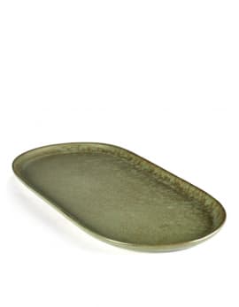 Блюдо овальное 17X35,5 см, h 2 см, цвет CAMOGREEN