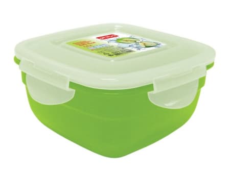 Контейнер для продуктов квадр. 1,0 л. 16*16*8 см. п/п цвет в ассорт. SAFE-FOOD (431157312) /1/28/