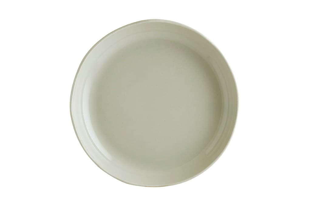 Тарелка d=250 мм. глубокая 870 мл. h=40 мм. Оливковый, форма Крафт волнистый край Bonna /1/6/