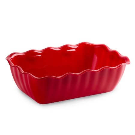 Салатник 175*260 мм. 2000 мл. h=80 мм. прямоугольный, красный Cambro /1/6/