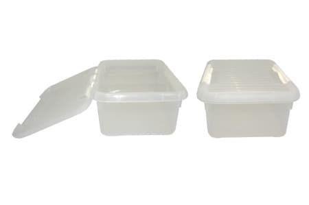 Контейнер для продуктов прямоуг. 6,0 л. 30*23*12 см. с белым зажимом MGprof /1/12/
