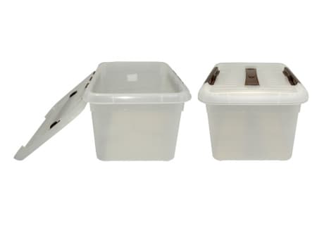 Контейнер для продуктов прямоуг. 8,0 л. 30*23*16,5 см. с ручкой, с коричневым зажимом MGprof /1/10/
