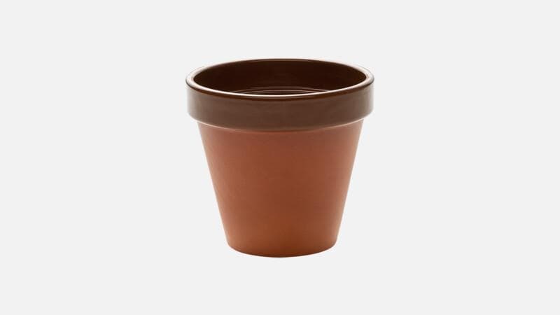 Горшок маленький 360 мл, d 10 см, h 9,4 см, цвет терракотовый, Terrakotta / Terracotta