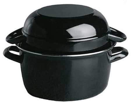 Кастрюля, APS, нерж., для мидий, черная, 0.8 л, d 13.5 см, h=15 см