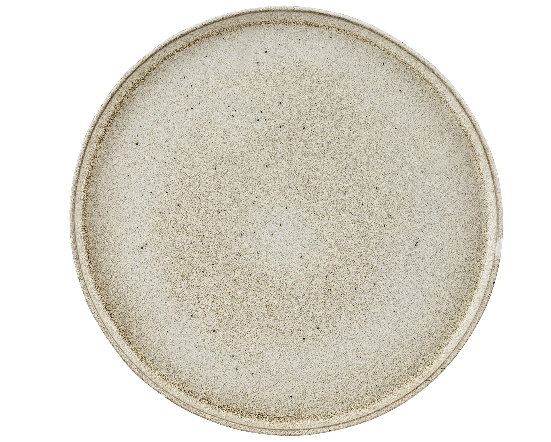 Тарелка с вертикальным бортом d 26,5 см, цвет бежевый, Stonewhite