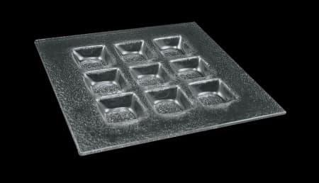 Менажница 9-ти секц., 3D Glassware, стекло, 200*200 мм
