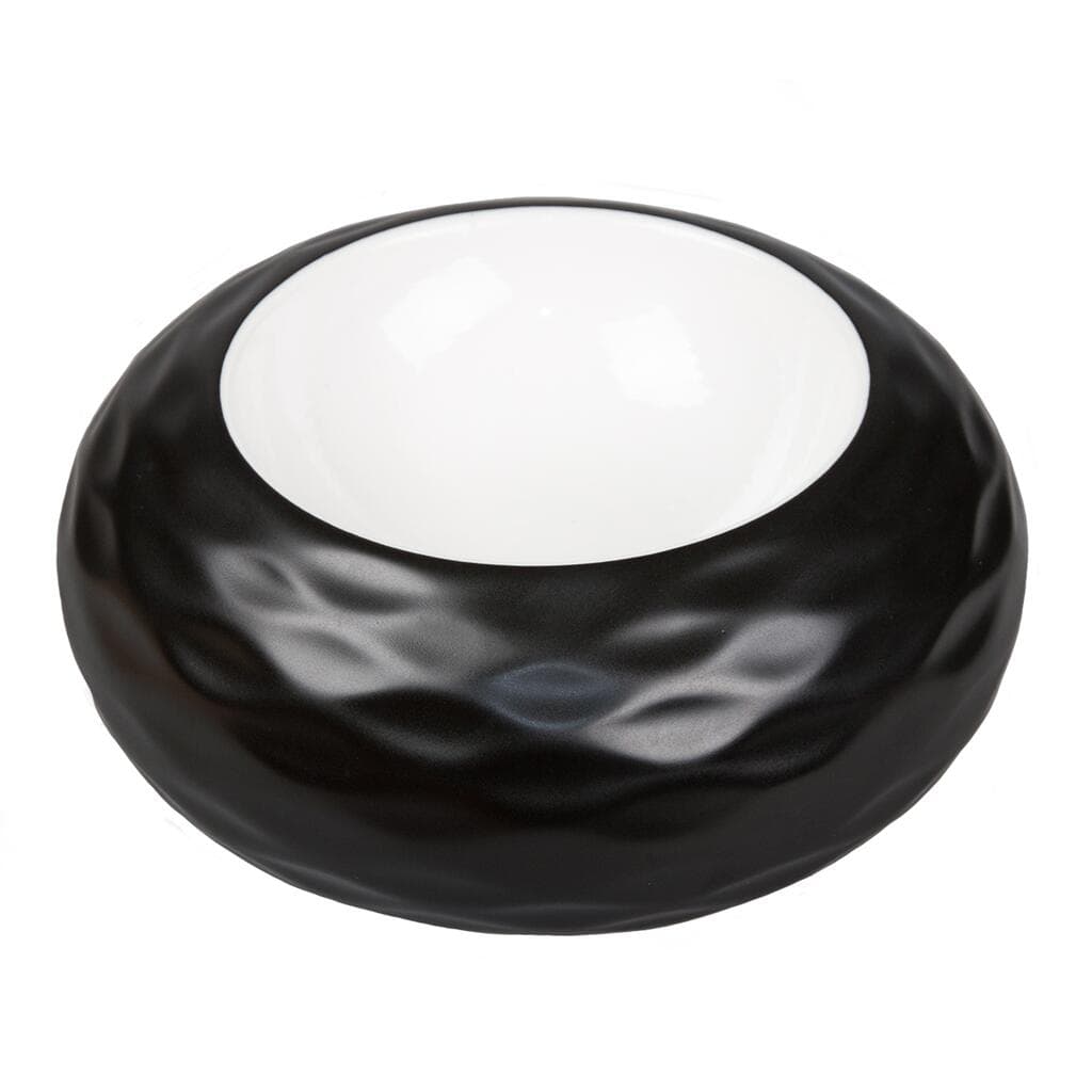 Блюдо для подачи бело-черное P.L. Proff Cuisine Shine 22,5 см 500 мл