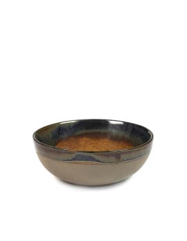 Салатник D13см, H5см, цвет GREY/RUSTY BROWN