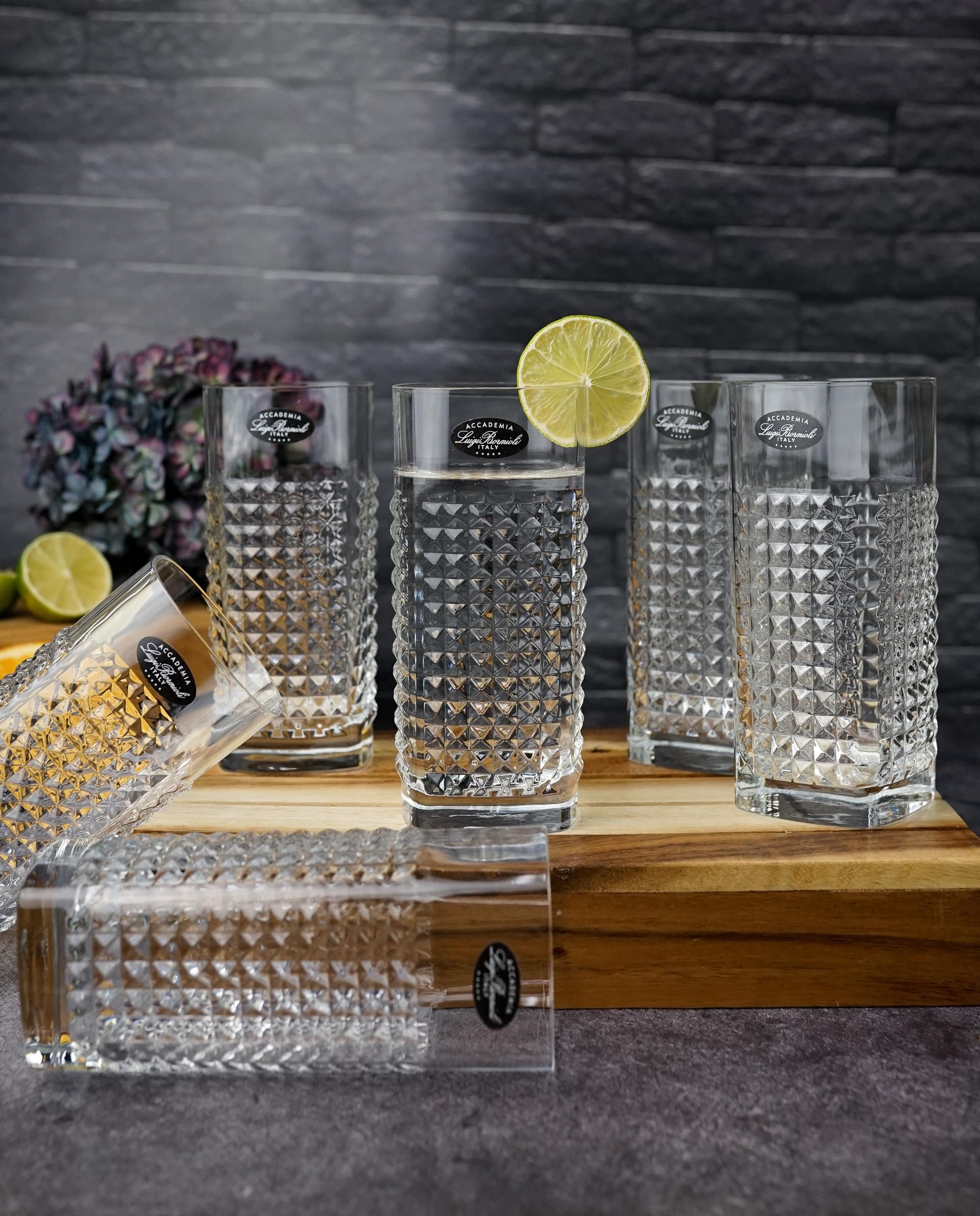 Набор стаканов высоких Mixology Elixir 480 мл , хрустальное стекло, 6 шт.