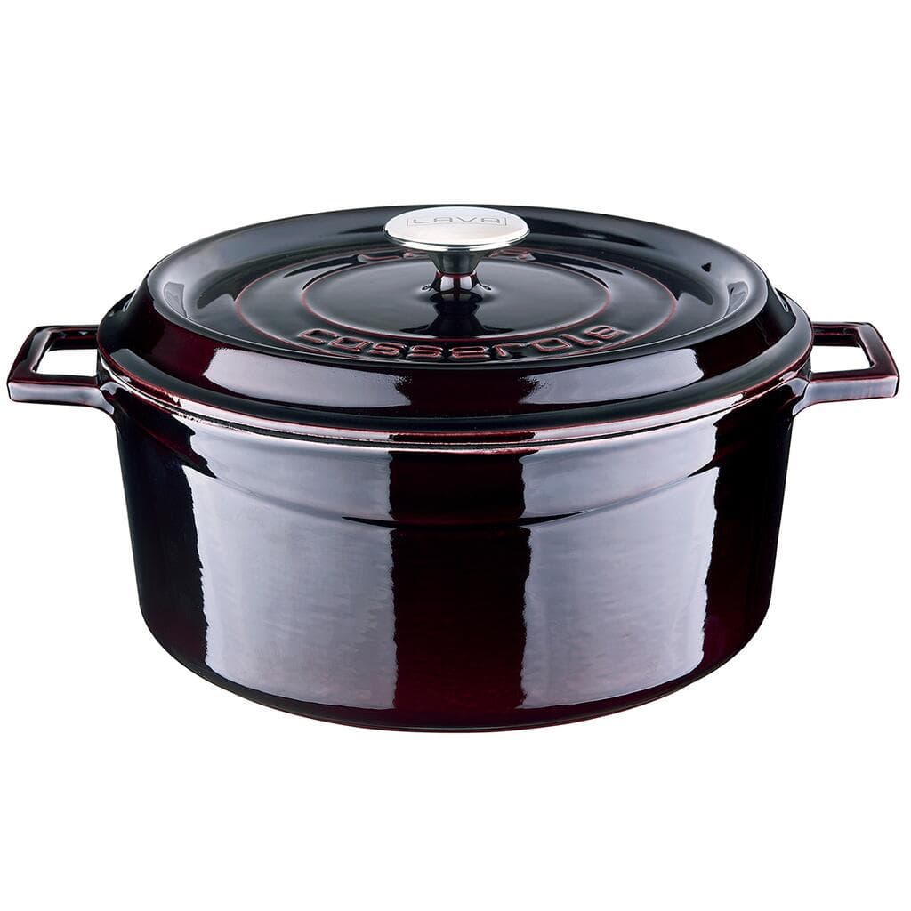 Кастрюля 6,7 л, d 28 см, h 13,5 см чугун с крышкой ИНДУКЦИЯ Majolica Mor LAVA