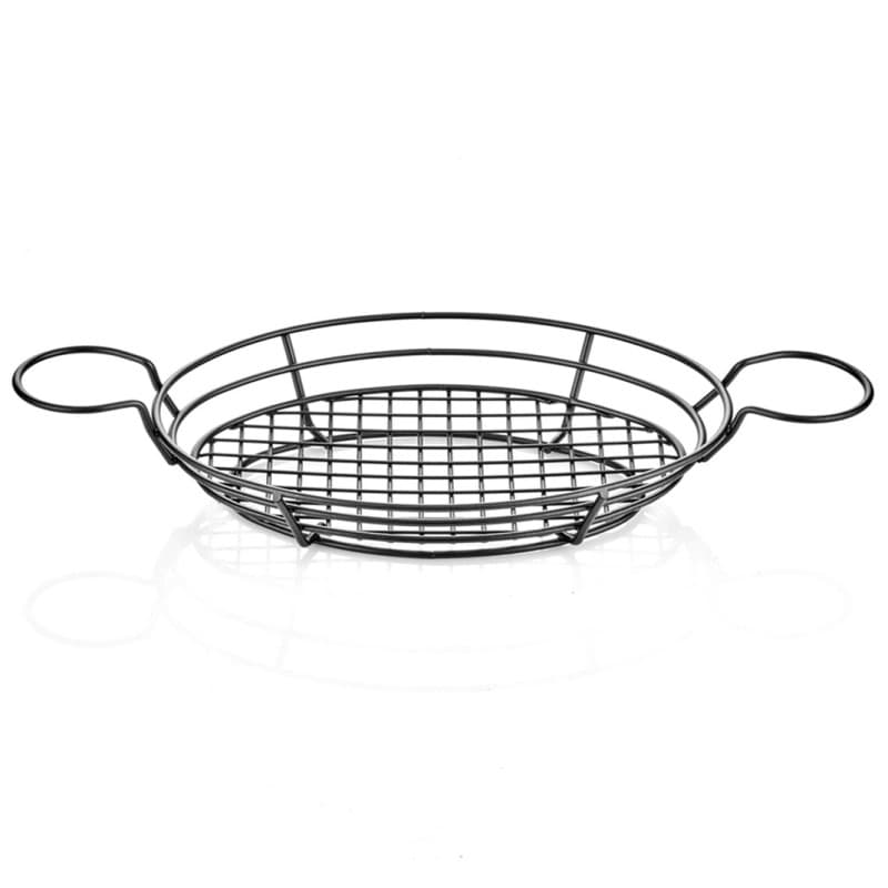 Корзина овальная для подачи 32*22см, черный, ABM