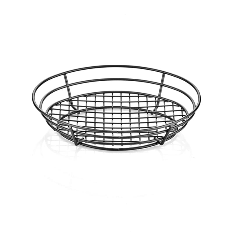 Корзина овальная для хлеба и фруктов 28*20см, черный, ABM