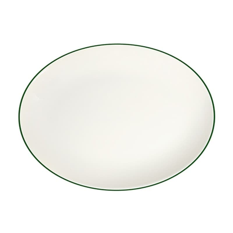 Modest Green Тарелка овальная 36см ID Fine [6]