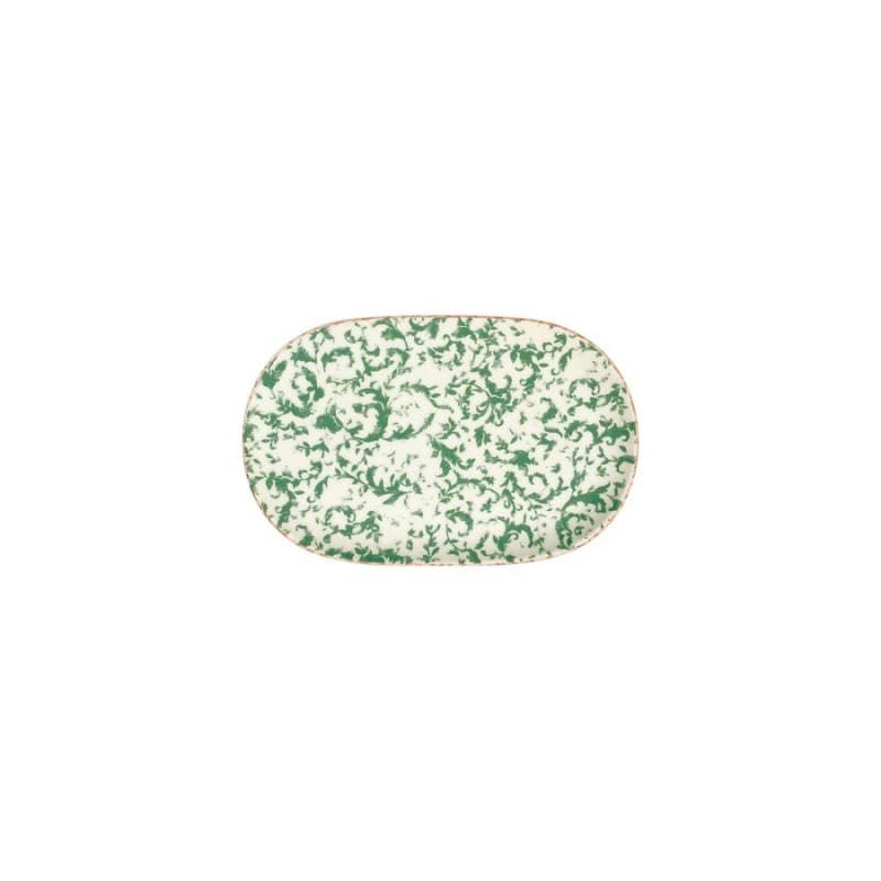 Venecia Green Блюдо овальное 18см ID Fine [12]