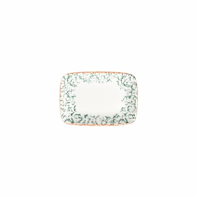 Venecia Green Блюдо прямоугольное 13см (12x8) ID Fine [12]