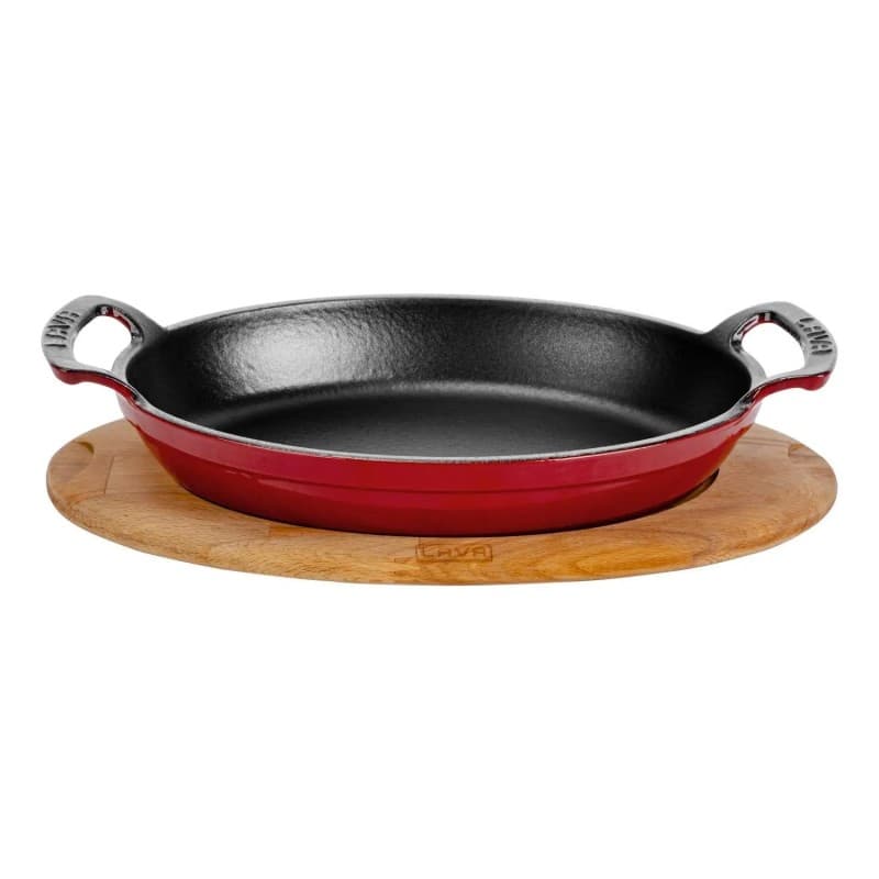 Блюдо Овальное 19x14см с ручками Lava, Цвет на выбор [12]