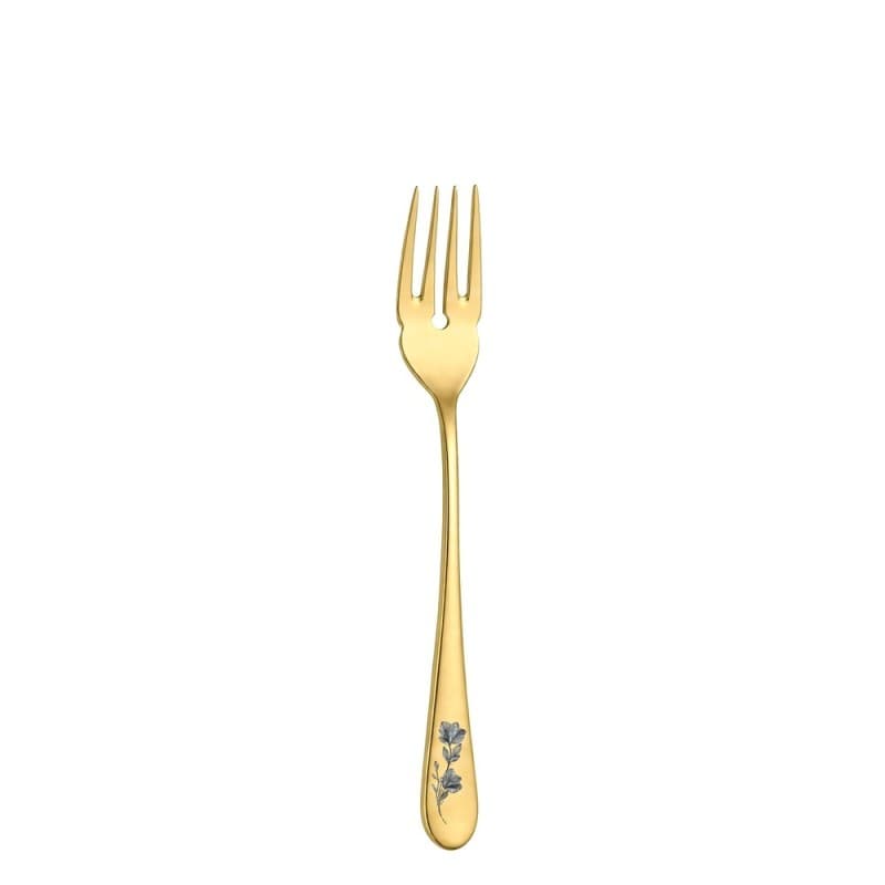 Вилка для рыбы 21см, Epsilon matt gold 24k flower, Narin [12]