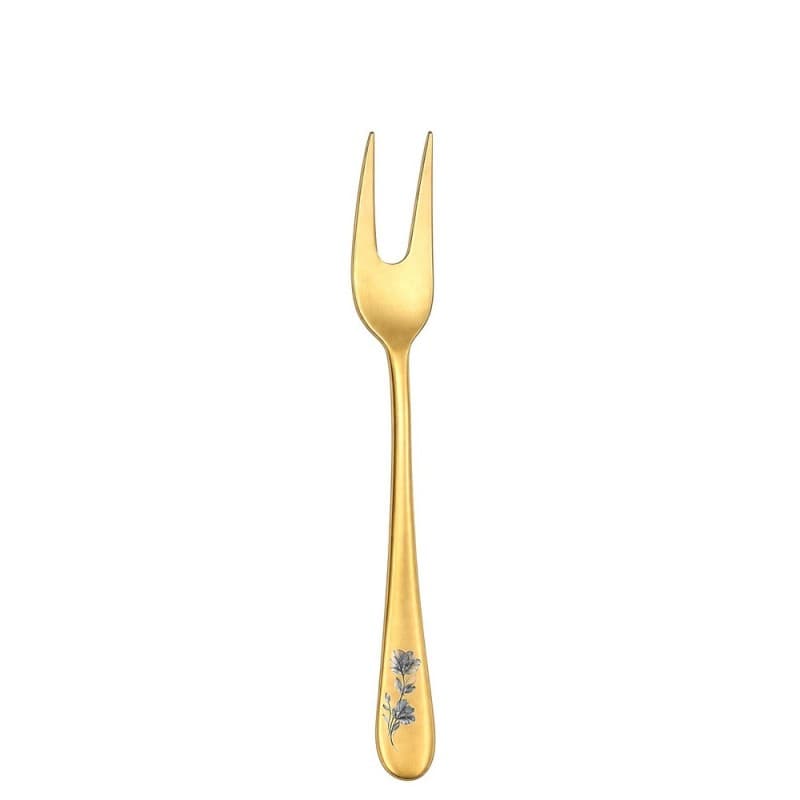 Вилка для салата 25,5см, Epsilon matt gold 24k flower, Narin [12]