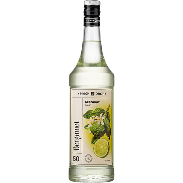 Pinch&Drop Сироп «Бергамот» Pinch&Drop уцененный;стекло;1л;D=85,H=330мм;белый